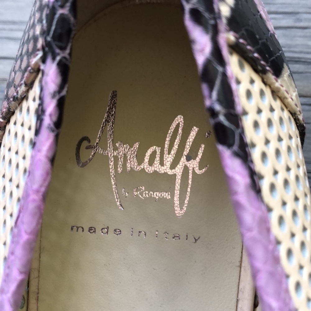 ✨🆕Amalfi🆕✨| Purple snake skin ballet flats with bows - Picture 5 of 7